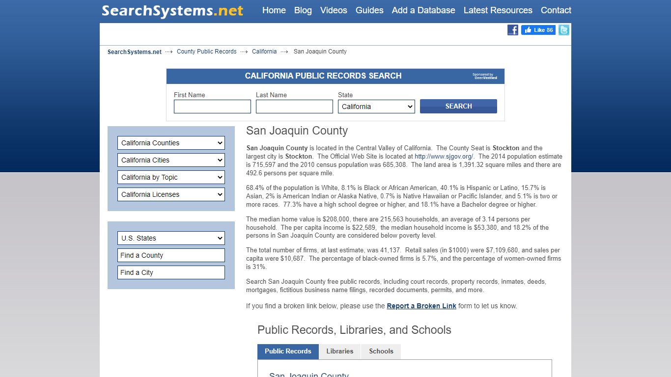 San Joaquin County Criminal and Public Records